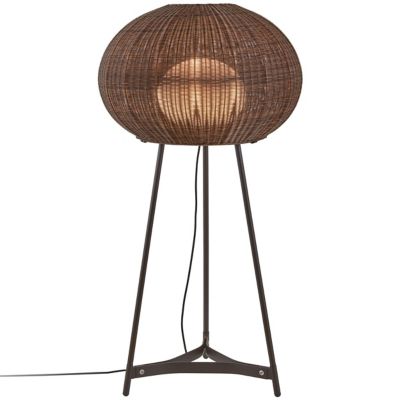 stainless steel tripod floor lamp