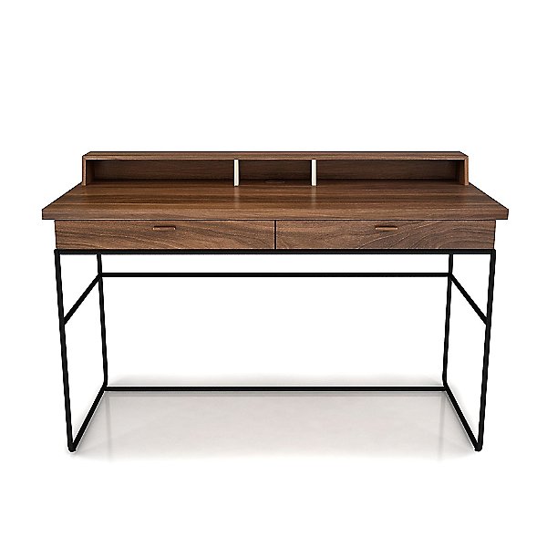 Linea Secretary Desk With Steel Legs By Huppe Hpey1455381863