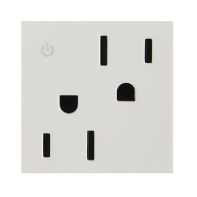 adorne Tamper Resistant Dual Controlled Outlet 2 Module by Legrand Adorne LGDY1455570197